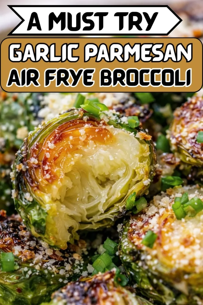 Garlic Parmesan Air Fryer Broccoli
