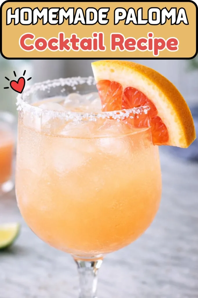 Homemade Paloma Cocktail