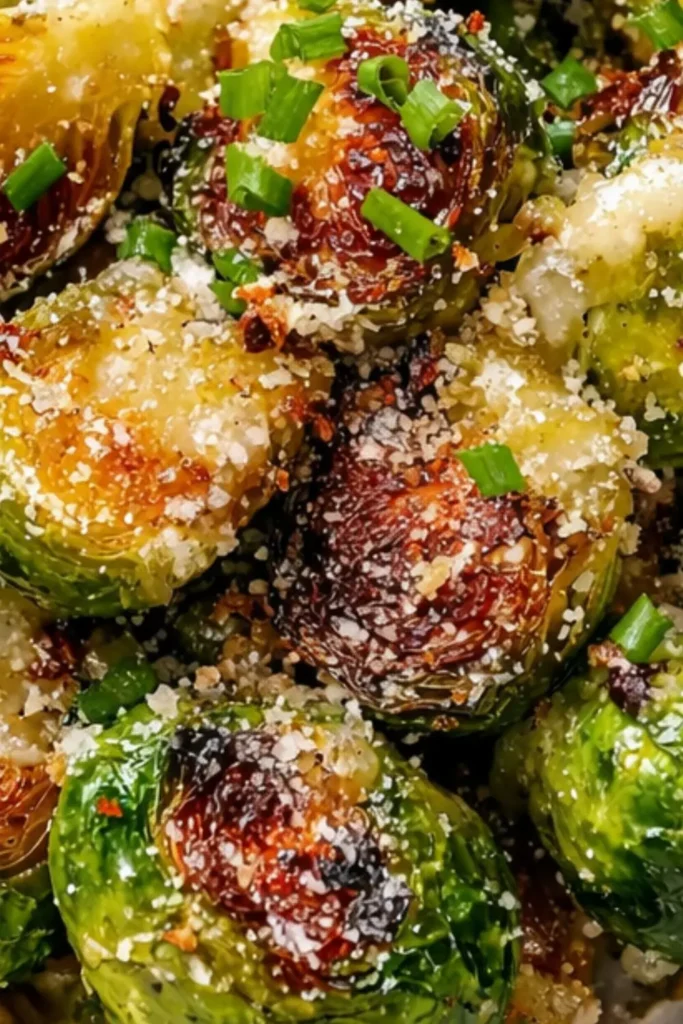 Crispy Garlic Parmesan Brussels Sprouts 