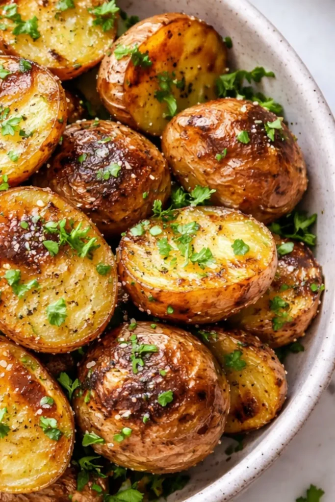 VEGAN Crispy Oven Roasted Baby Potatoes