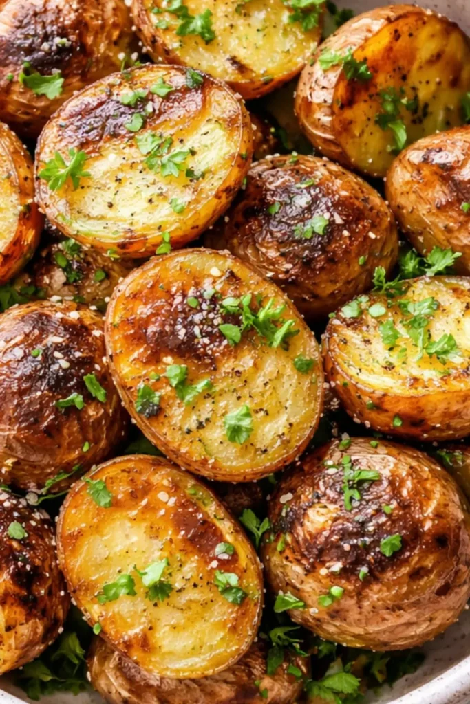 VEGAN Crispy Oven Roasted Baby Potatoes