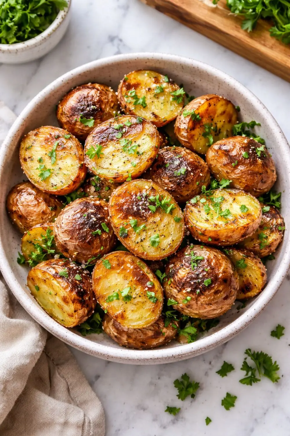 VEGAN Crispy Oven Roasted Baby Potatoes